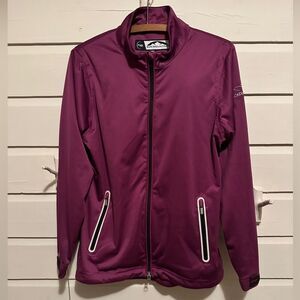 Sun Mountain Waterproof Raincoat/Golf Jacket Purple (Arcadia Bluffs Logo) Small